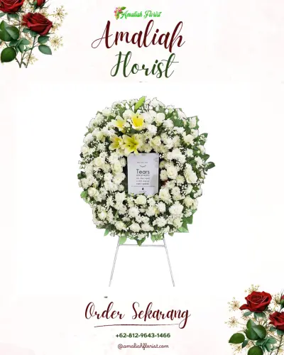 Krans Bunga Duka Cita di Kutowinangun Kidul
